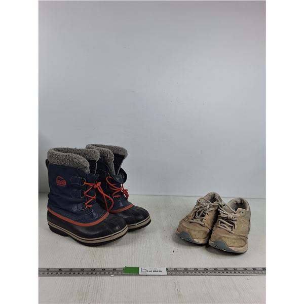 Sorel Waterproof Winter Boots 10.5", New Balance Sneaker 11"