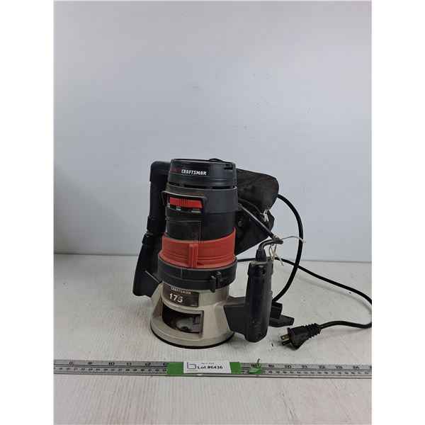 Craftsman 1 1/2 HP Router (powers on) -PICK UP