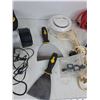 Image 3 : Cordless Rechargeable Spotlight, Extension Cords, Adjustable Air Diffuser, Misc