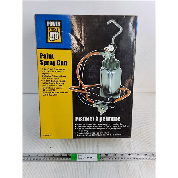 Power Fist Paint Spray Gun (NIB) Opened for pictures