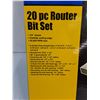 Image 2 : Power Fist 20 Pc. Router Bit Set (NIB) sealed