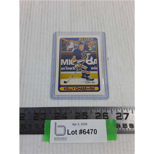 OPC 1990 'Kelly Chase' NHL Rookie Card - Unauthenticated