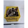 Image 1 : Milk Crate Full of Assorted Metal Pipe - Cannot Ship