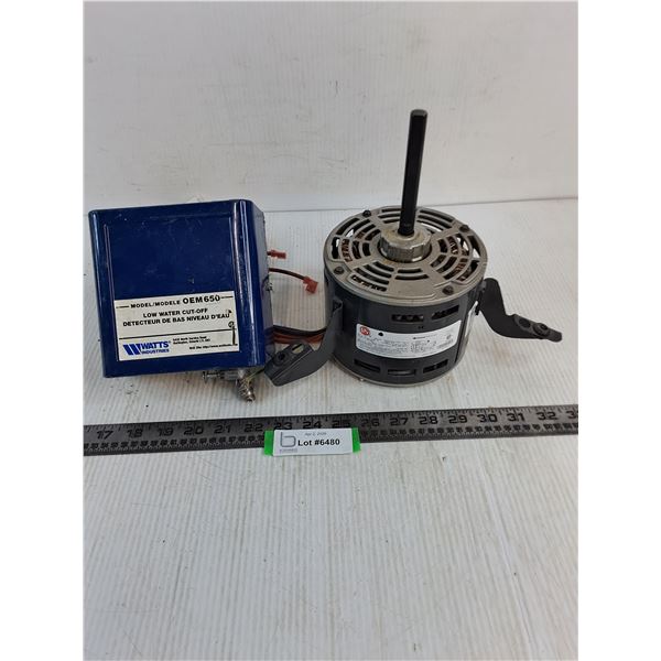 OEM650 Low Water Cut-Off, "US Motors" 115 Volt Motor - Both Untested, As is