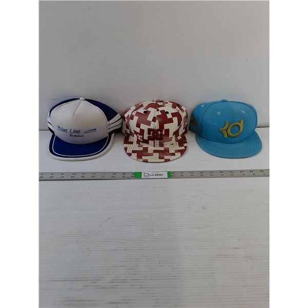 Hats - Ball Caps - Vintage Blue Line (Snap Back) DC (7 5/8") Nike (Snap Back)