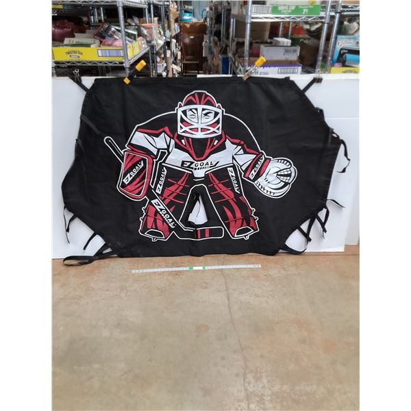 EZ Goal - Hockey Goaltending Canvas w/Straps (66" x 47" Approx.)