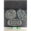 Image 1 : (3)  Glass Serving Dishes