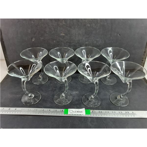 (8) Martini Goblets - PICK UP