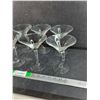 Image 4 : (8) Martini Goblets - PICK UP