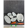 Image 1 : Assorted Ceramic Dishes & RR Gusto Grip Kitchen Knife