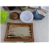 Image 5 : Ceramic Bowls, Plastic Strainer,  Ceramic Serving Plate