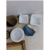 Image 8 : Ceramic Bowls, Plastic Strainer,  Ceramic Serving Plate