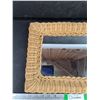 Image 2 : Wicker Framed Mirror 16" x 12"