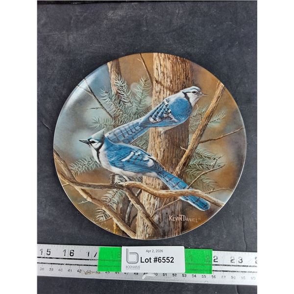 Knowles The Blue Jays Decorative Plate by Kevin Daniel