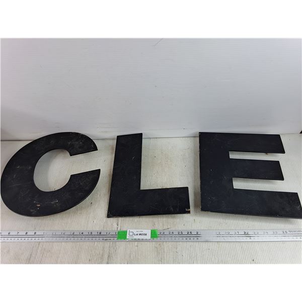 (3) Metal Letters
