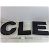 Image 1 : (3) Metal Letters