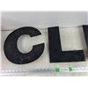 Image 2 : (3) Metal Letters