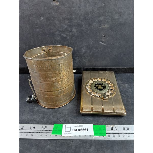 Bromwells Flour Sifter, Eagle Notebook