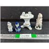 Image 1 : Ceramic Figure, Tea Set Table Ornament, Ceramic Boy & Girl Salt & Pepper Shakers