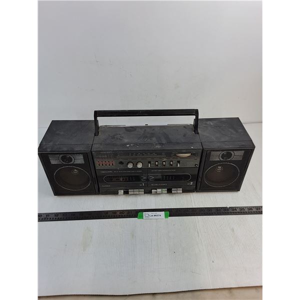 Realistic Portable Stereo - No Power Cord, Some Damage - Untested, As is, Cannot Ship