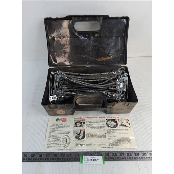 "The Radial Chain" Vehicle Tire Chain Kit - Tote Latches Broken