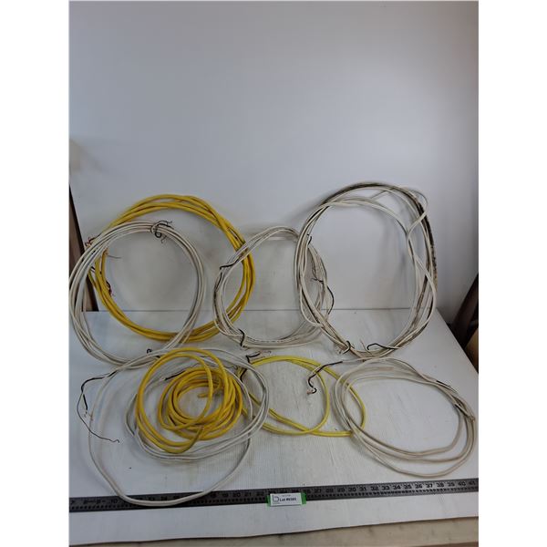 (8) Lengths of Various Cable - Mostly 14-Gauge 2 Conductor