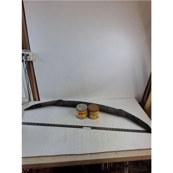 Vehicle Wind Deflector - 49" Length, Old Tobacco Tins - Cannot Ship