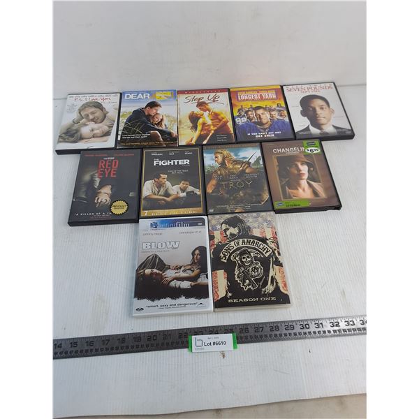 (11) DVD Movies (PS I Love You, Troy, Seven Pounds)
