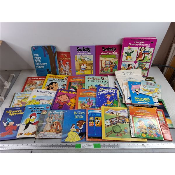 Assorted Kids Books - Safety, Walt Disney, Favorite Nursery Rhymes, Misc