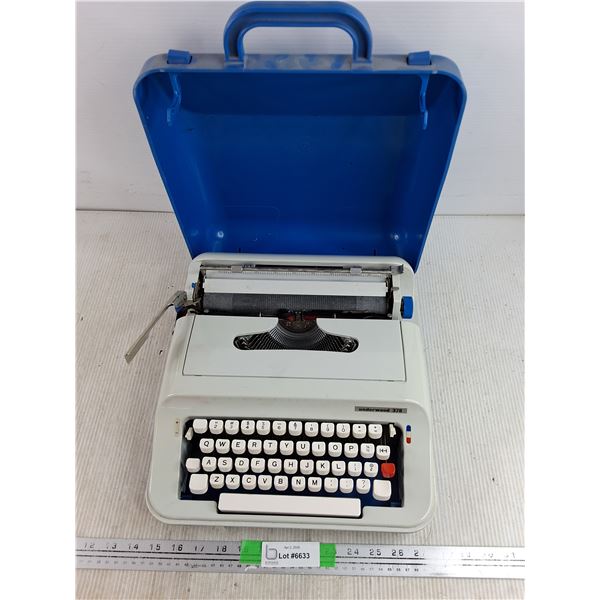 Vintage Underwood 378 Type Writer - As Is - PICK UP