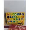 Image 3 : Dry Eraser Board w/Magnets, Sound Puzzle - As Is, Scrabble Game - As Is