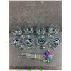 Image 4 : Swizzel Sticks & (8) Glass Goblets