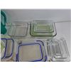 Image 4 : (11) Glass Food Containers w/Lids & Plastic Pitcher
