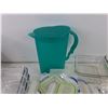 Image 5 : (11) Glass Food Containers w/Lids & Plastic Pitcher
