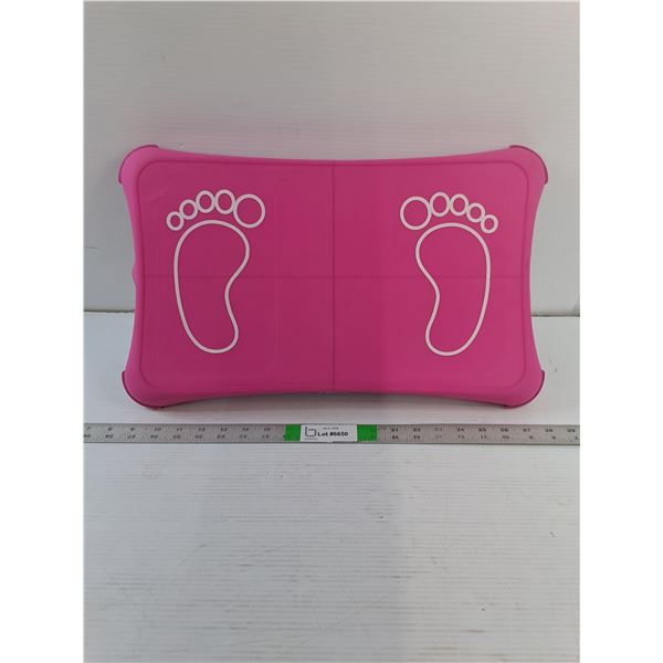 Nintendo Wii Balance Board w/Pink Protect Mat - As Is (NO Cords/Sensors) - PICK UP