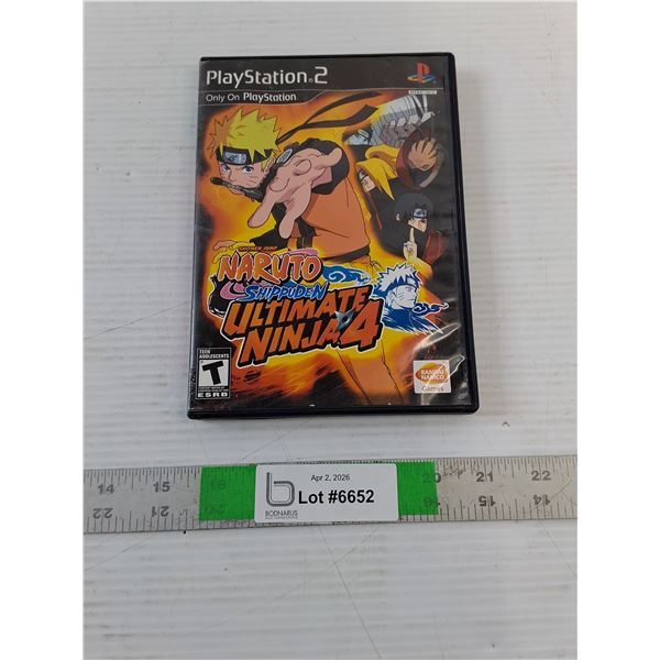 Video Game PS2 - Ultimate Ninja 4 - As Is