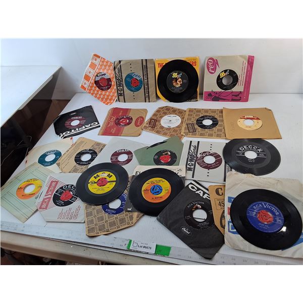 Vintage 45 Records- Elvis Presley, The Everly Brothers, Brenda Lee, Misc.