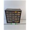 Image 1 : Metal Storage Tray 12" x 5.75" x 12"  with Drawers & Contents- PICK UP ONLY