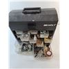 Image 3 : Holt Metal Storage Case with Drawers 12" x 5.75" x 11.75" & Contents - PICK UP