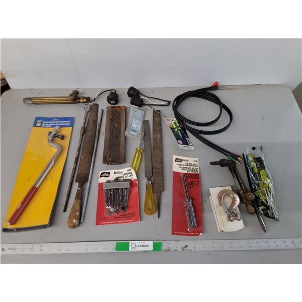 Screwdrivers, Files, Truck Clutch Adjusting Wrench, Misc. Pickup Preferred