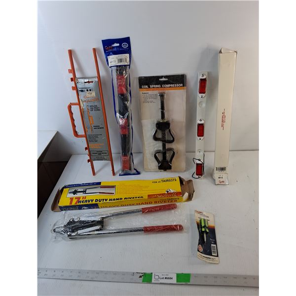 Coil Spring Compressor, Clearance/Marker Lamps, Cord Holder, Misc. Pickup Preferred
