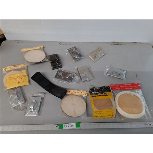 Sanding Discs, Polishing Bonnets, Bell Electrical Outlet Covers, Misc.
