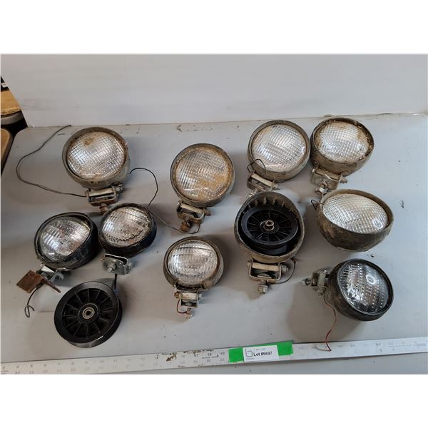 Vintage Tractor Headlights- As Is