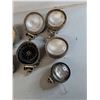 Image 2 : Vintage Tractor Headlights- As Is