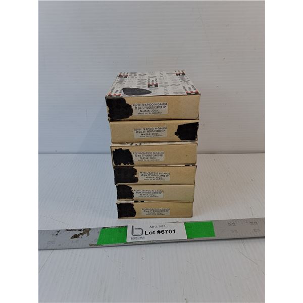 (6) Boxes of Revell Model 17" Railroad Tracks
