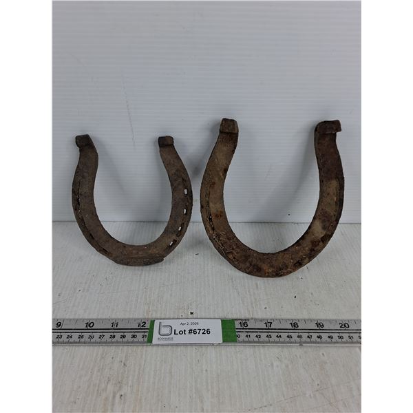 (2) Vintage Horseshoes