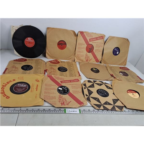 (18) Various Records- Columbia, Coral, Capitol