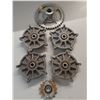 Image 4 : Various Machine Parts- Level, (3) Hydrostatic Pump Oil Filters, misc- As Is - PICK UP