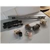 Image 5 : Various Machine Parts- Level, (3) Hydrostatic Pump Oil Filters, misc- As Is - PICK UP