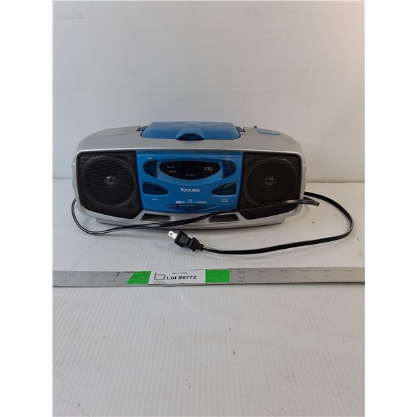 Venturer CD Player/Radio- Powers On, Pickup Preferred